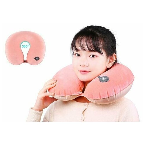 Надувная подушка для путешествий Remax Portable &Inflatable Neck Protection Pillow RT-SP03