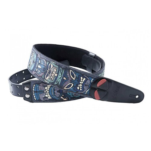 8401070280149 Mojo Tiki Blue Ремень для гитары, RightOn Straps ремень для гитары righton straps steady mojo race brown