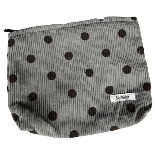 фото Косметичка 25х18, серый, коричневый нет бренда