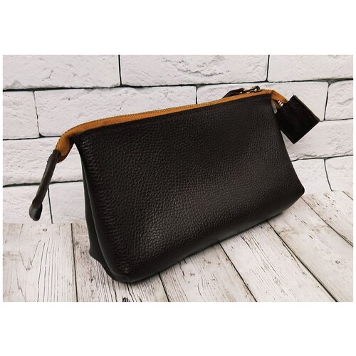 фото Косметичка кожаная ручная работа klever leather