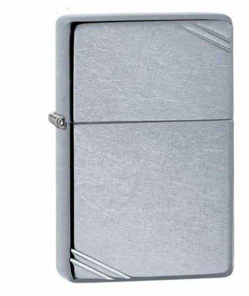 Зажигалка Zippo Vintage Street Chrome серебристая-матовая