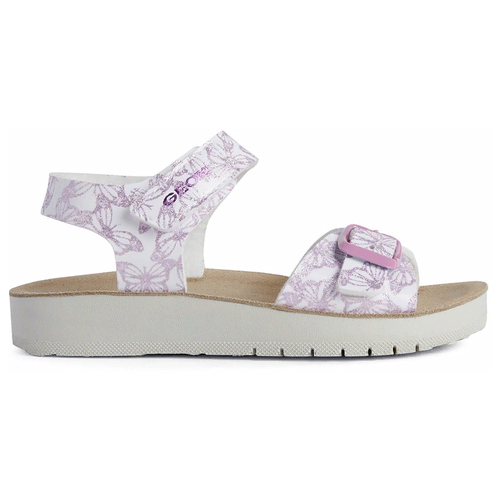 Босоножки для девочки J Sandal Costarei Girl, бренда GEOX, размер 32, цв. белый