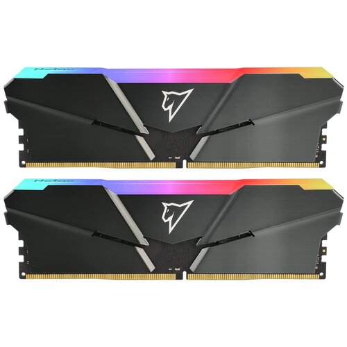 Модуль памяти Netac Shadow DDR4 DIMM 3200Mhz PC25600 CL16 - 2x16Gb NTSRD4P32DP-32E 1262000₽