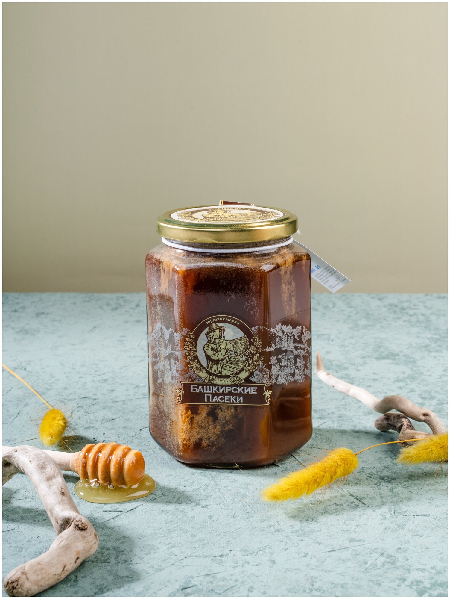 Мед гречишный башкирские пасеки, 1 кг. Сбор 2023 года - фотография № 3