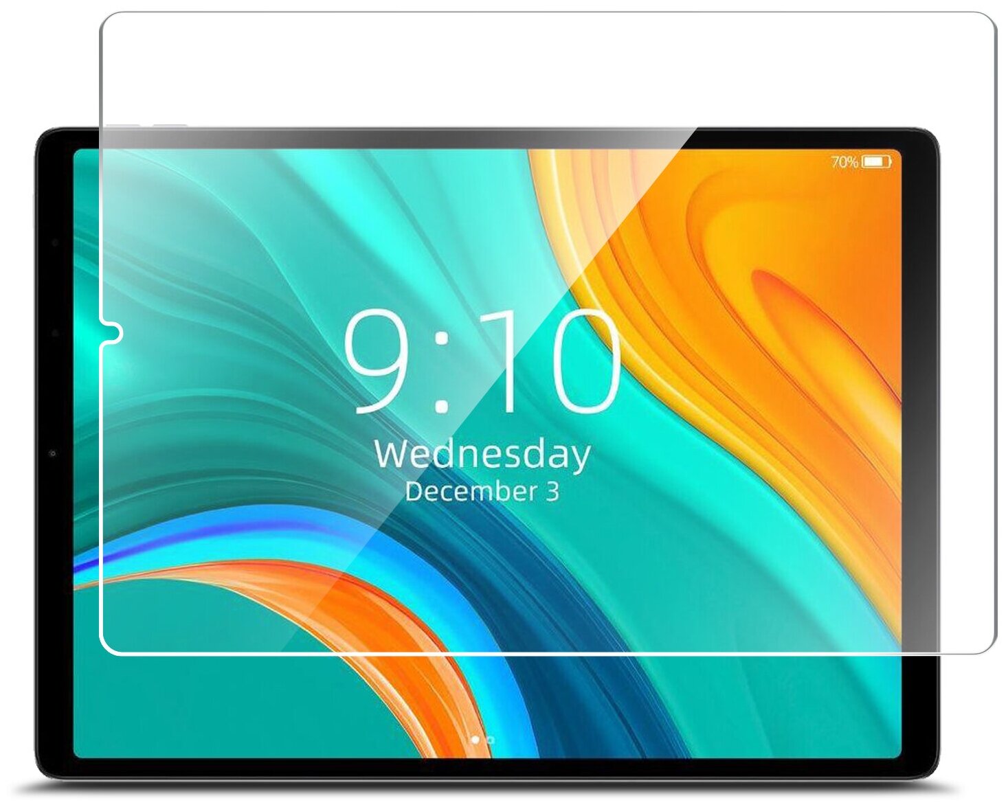 Защитное стекло на Chuwi HiPad Plus 11" (Гибридное: пленка+стекловолокно) прозрачное на Экран Hybrid Glass, Brozo