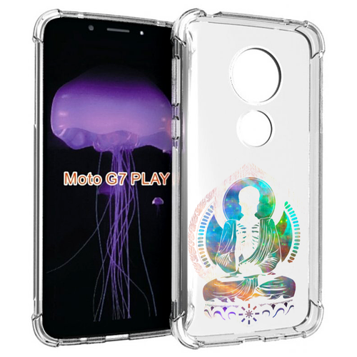 Чехол MyPads умный скелет для Motorola Moto G7 Play задняя-панель-накладка-бампер