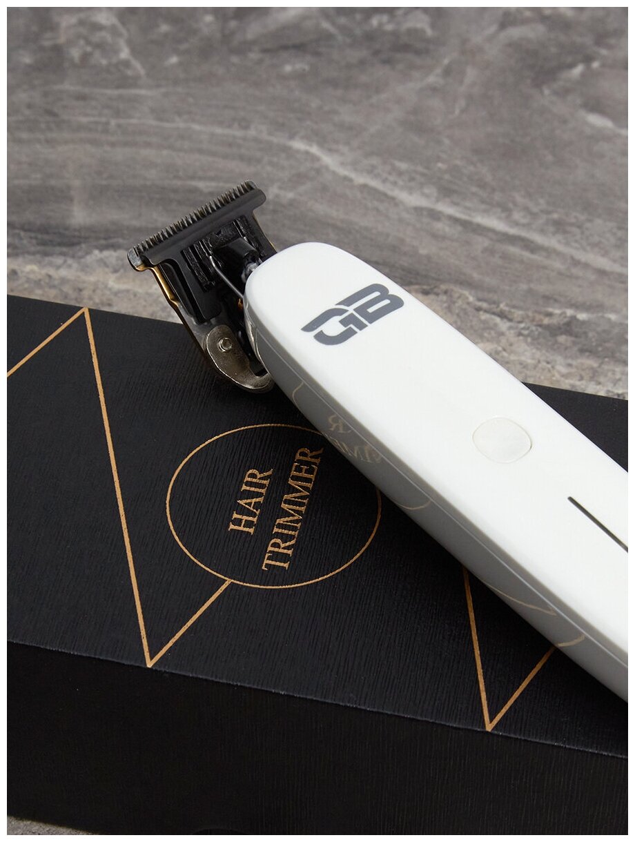 GB Professional Espada - Профессиональный триммер для стрижки волос Белый - фотография № 11