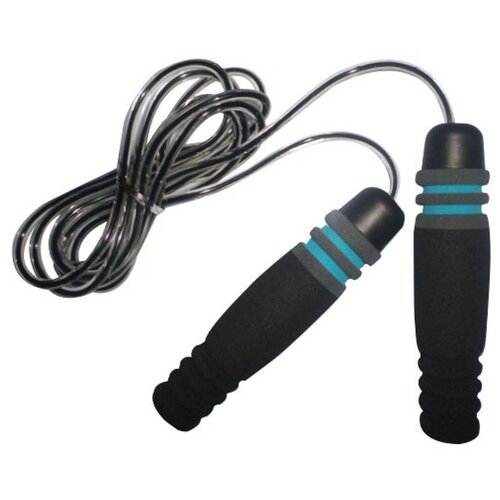 Скакалка LiveUp PVC JUMPROPE цвет:черный, размер:onesize