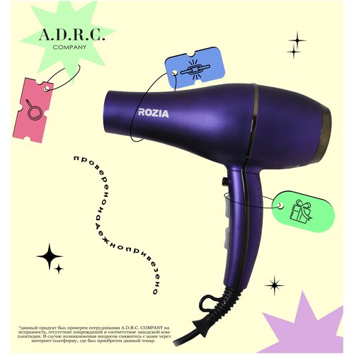 Фен ADRC Company Фен для волосуход за волосами Профессиональный фен для волосдля сушки волос ADRC Company 6000W 2 насадки 8309 299900₽