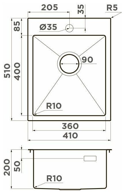 Кухонная мойка Omoikiri Akisame 65-LG-L - фотография № 8