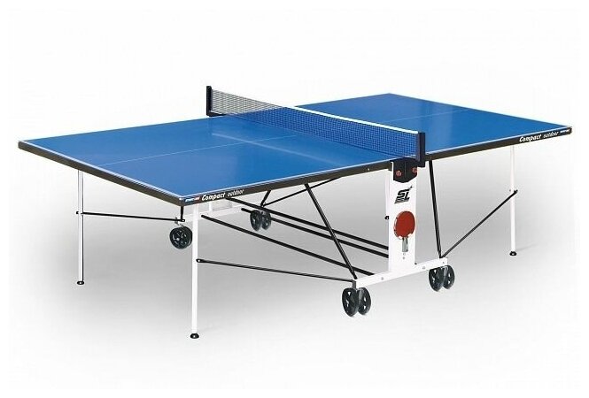 Теннисный стол всепогодный складной Compact Outdoor LX (274 х 152,5 х 76 см) с сеткой