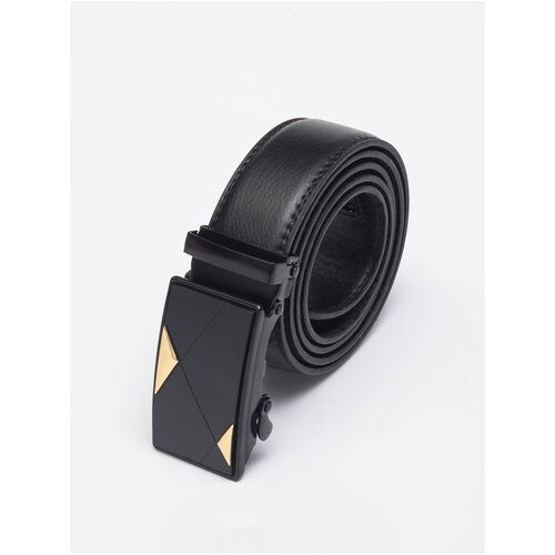 фото Ремень мужской эко-кожа черный для брюк/для джинс пряжка металл / подарок мужчине папе любимому парню /пояс220510591120 ezstore