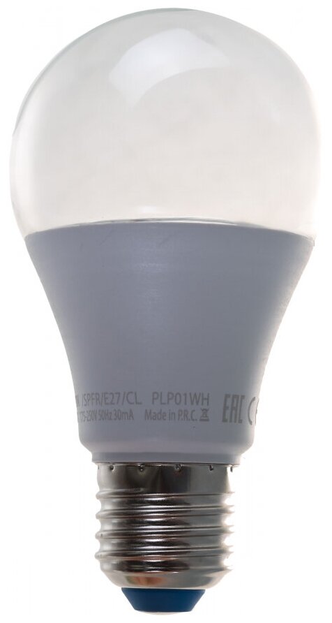 Лампа для растений LED-A60-10W/SPFR/E27/CL PLP01WH полный спектр Uniel UL-00001820