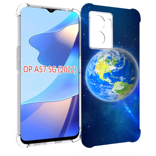 Чехол MyPads Планета-Земля для OPPO A57 5G(2022) задняя-панель-накладка-бампер