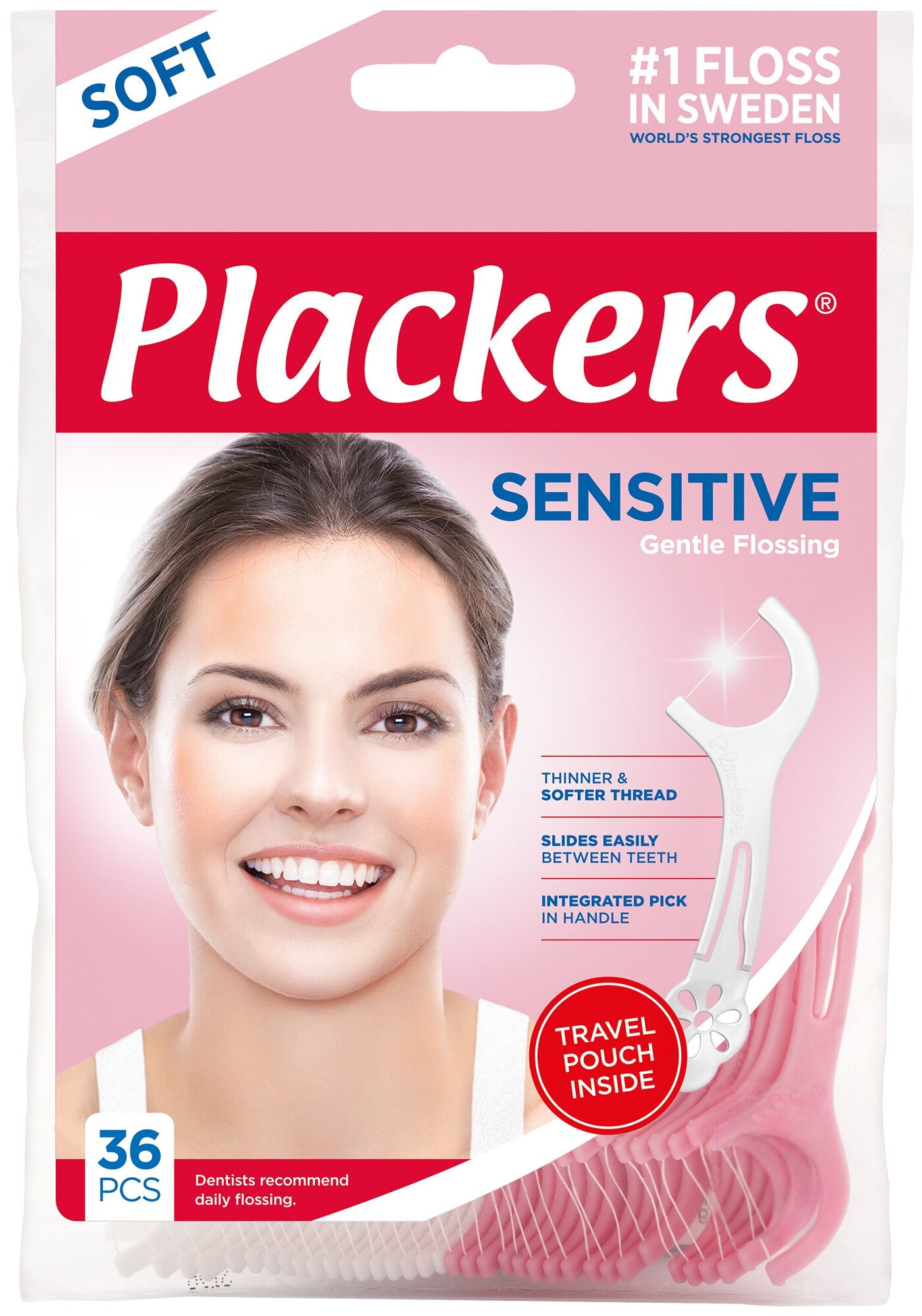 Флоссеры Plackers Sensitive (36 шт.)