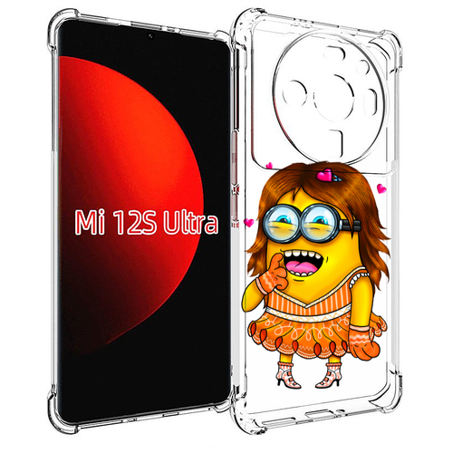 Чехол MyPads Миньон девочка для Xiaomi 12S Ultra задняя-панель-накладка-бампер