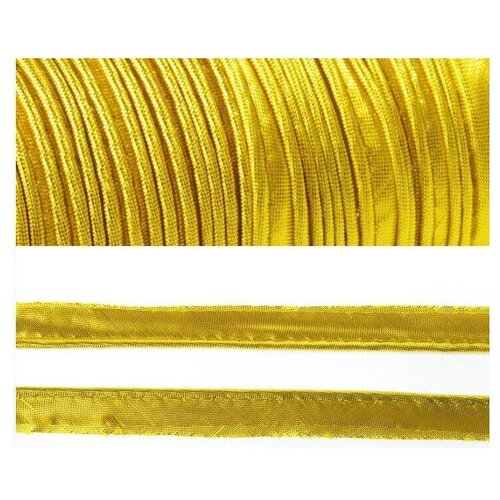 Кант метализированный для отделки, отделочный кант под золото 5м.