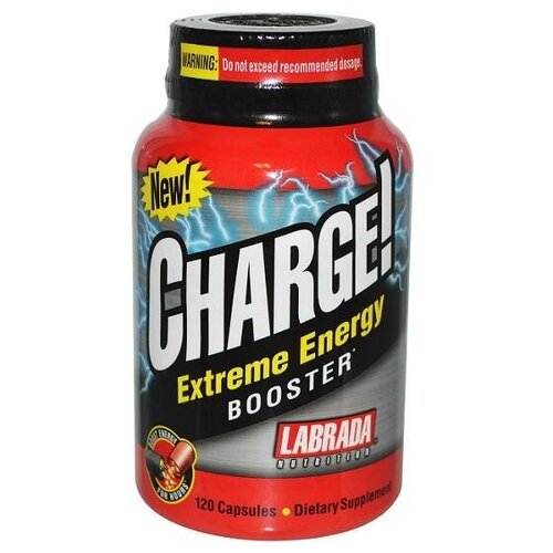 LABRADA NUTRITION Энергетик CHARGE Extreme Energy Booster, 120 капс.,