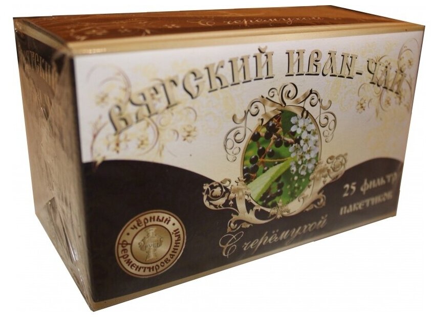 Чайный напиток Вятский Иван-чай с Черемухой в фильтр-пакетах, 25 шт