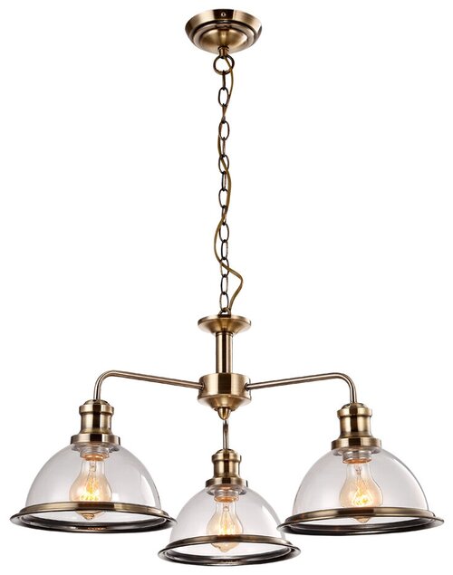 Люстра Arte Lamp Oglio A9273LM, E27, 180 Вт, кол-во ламп: 3 шт., цвет: бронза