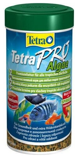 TetraPro Algae Crisps раст.корм для всех видов рыб в чипсах 250 мл - фотография № 18