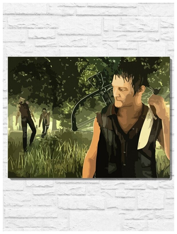 Картина по номерам на холсте игра The Walking Dead Инстинкт Выживания (PS Xbox PC Switch) - 11030 Г 30x40
