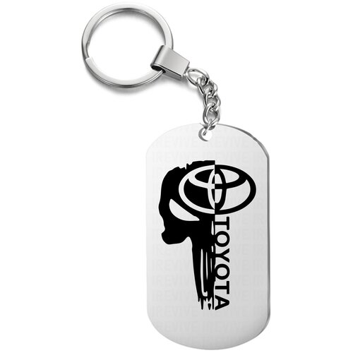фото Брелок для ключей «тайота» с гравировкой подарочный жетон ,на сумку, на ключи , в подарок uegrafic