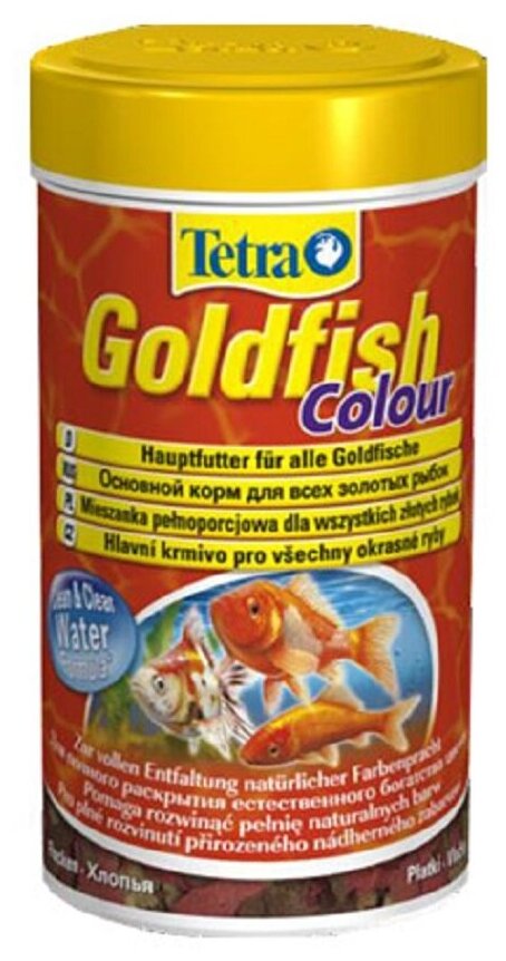 TetraGoldfish Colour корм в хлопьях для улучшения окраса золотых рыб 100 мл - фотография № 15