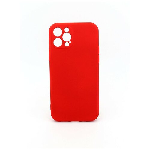 Чехол soft-touch для Apple Iphone 12 Pro, с защитой камеры и подкладкой из микрофибры, красный чехол soft touch для infinix hot 10s с защитой камеры и подкладкой из микрофибры красный