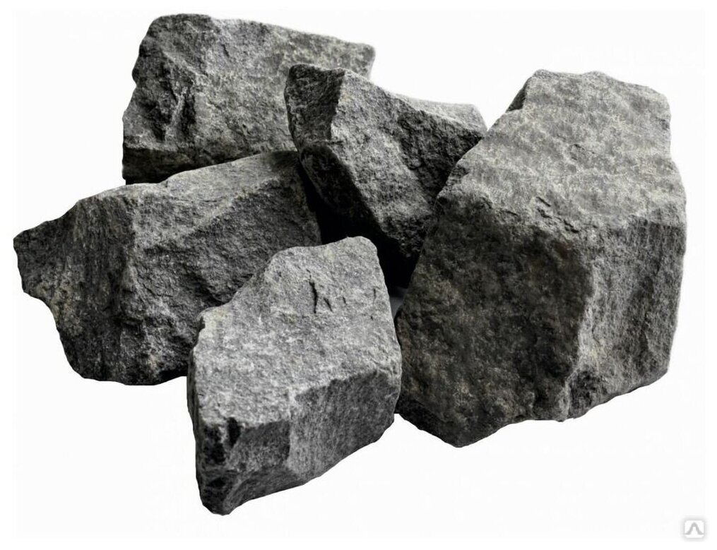 Камень для печи в баню и сауну ERKKIA "Базальт" колоты, средняя фракция (ведро 10 кг) - фотография № 7