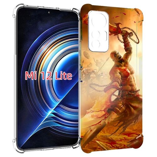 Чехол MyPads God Of War III для Xiaomi 12 Lite задняя-панель-накладка-бампер чехол mypads god of war iii для xiaomi 12s pro задняя панель накладка бампер