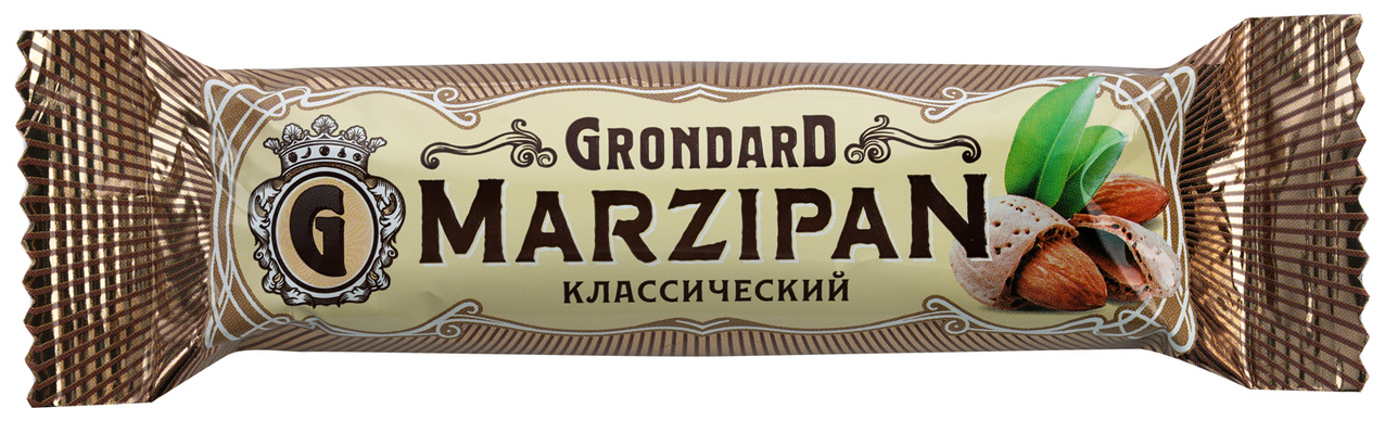 Батончик марципановый Grondard в тёмном шоколаде, 50 г