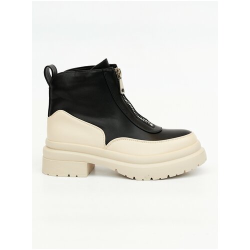 фото Женские ботинки черно-зеленые / corra