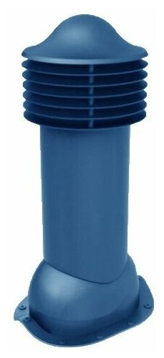 Вентиляционный выход 110 мм. для кровли из металлочерепицы типа монтеррей, утепленный, Viotto, RAL 5005 синий - фотография № 1