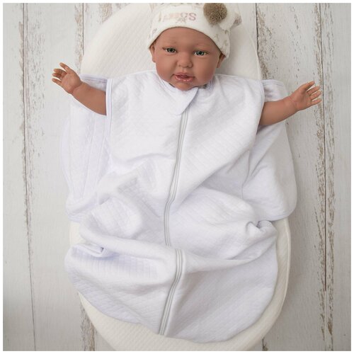 фото Пеленка-кокон для новорожденных на липучке 0-3 мес капитоний (конверт-пеленка), конверт на выписку, для сна, спальный мешок, одежда для новорожденных, 63х31см см baby nice