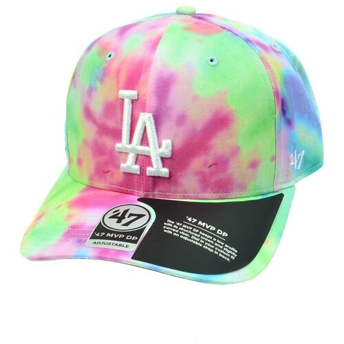 Бейсболка классическая с изогнутым козырьком '47 Brand MVP DP TIE DYE (OS вселенская зелень)