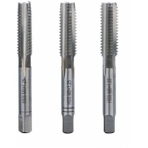 Метчик Terrax by Ruko M8x1,25 (Комплект 3шт) HSS G DIN352 6h 230080TX