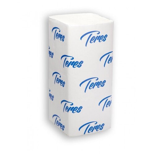 Полотенца бумажные для держателя 1-слойные Терес Стандарт, листовые V(ZZ)-сложения, 20 пачек по 250 листов (Т-0225)