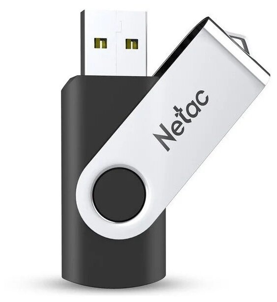 128Gb Netac U505 silver/black USB 2.0 (nt03u505n-128g-20bk) Nt03u505n-128g-20bk