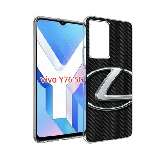 Чехол MyPads lexus лексус 3 для Vivo Y76 5G задняя-панель-накладка-бампер