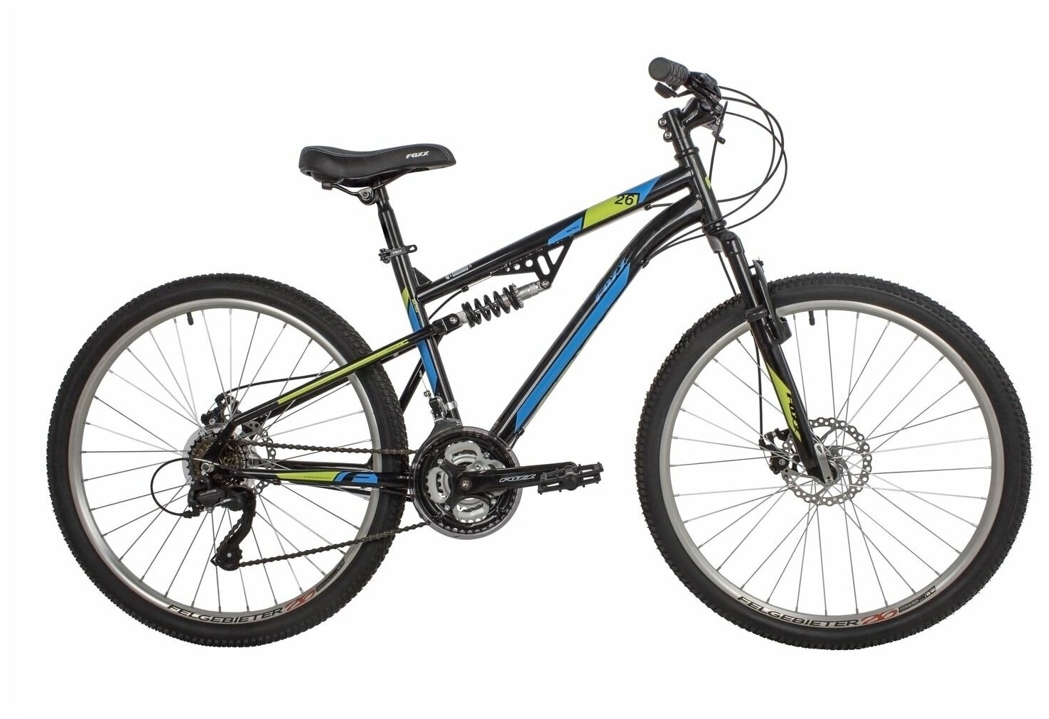 Велосипед FOXX 26" MATRIX черный, сталь, размер 18" / скоростной велосипед