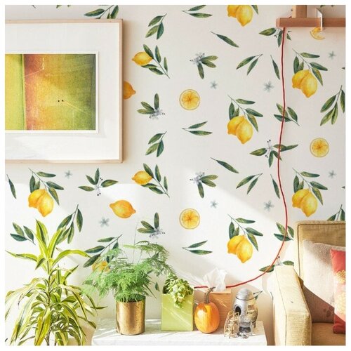 Наклейка пластик интерьерная цветная 