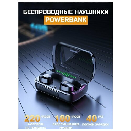 M5 HeadPhones Беспроводные блютуз наушники для телефона андроид айфон игровые Кейс PowerBank TWS гарнитура 71900₽