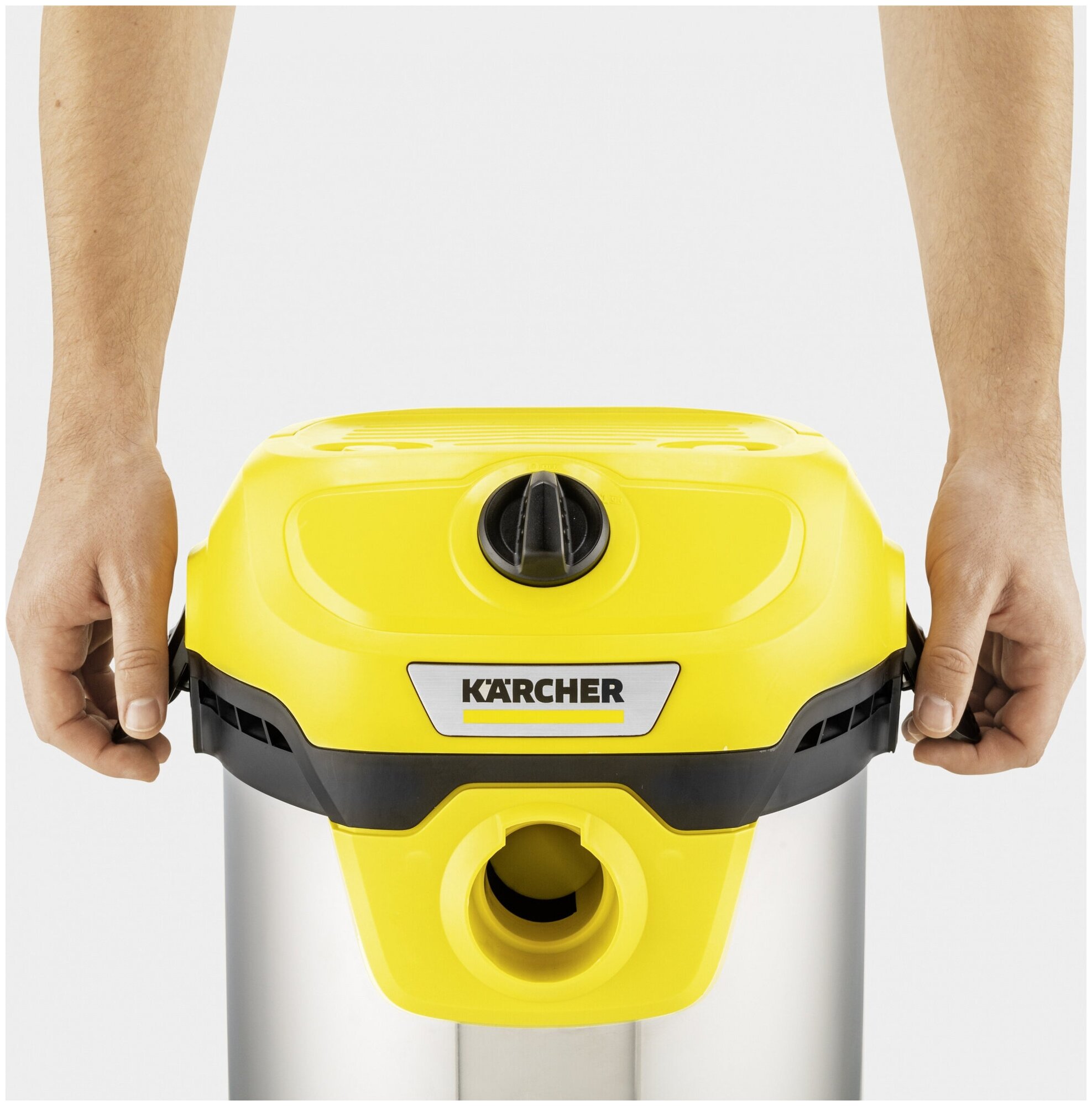 Строительный пылесос Karcher WD 2 Plus S V-15/4/18 желтый (1.628-050.0) - фото №13