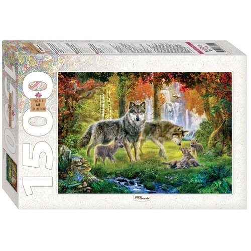 Пазл Step puzzle Волки 83074, 1500 дет., 58х85х5.5 см, разноцветный