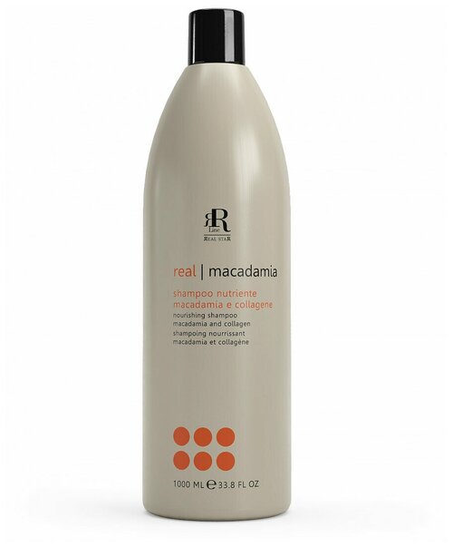 RR Line шампунь для волос Macadamia Star Nourishing питательный Макадамия и коллаген, 1000 мл