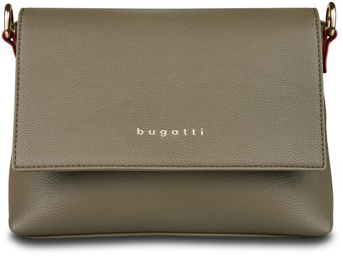 Сумка  кросс-боди Bugatti повседневная, внутренний карман, регулируемый ремень, зеленый