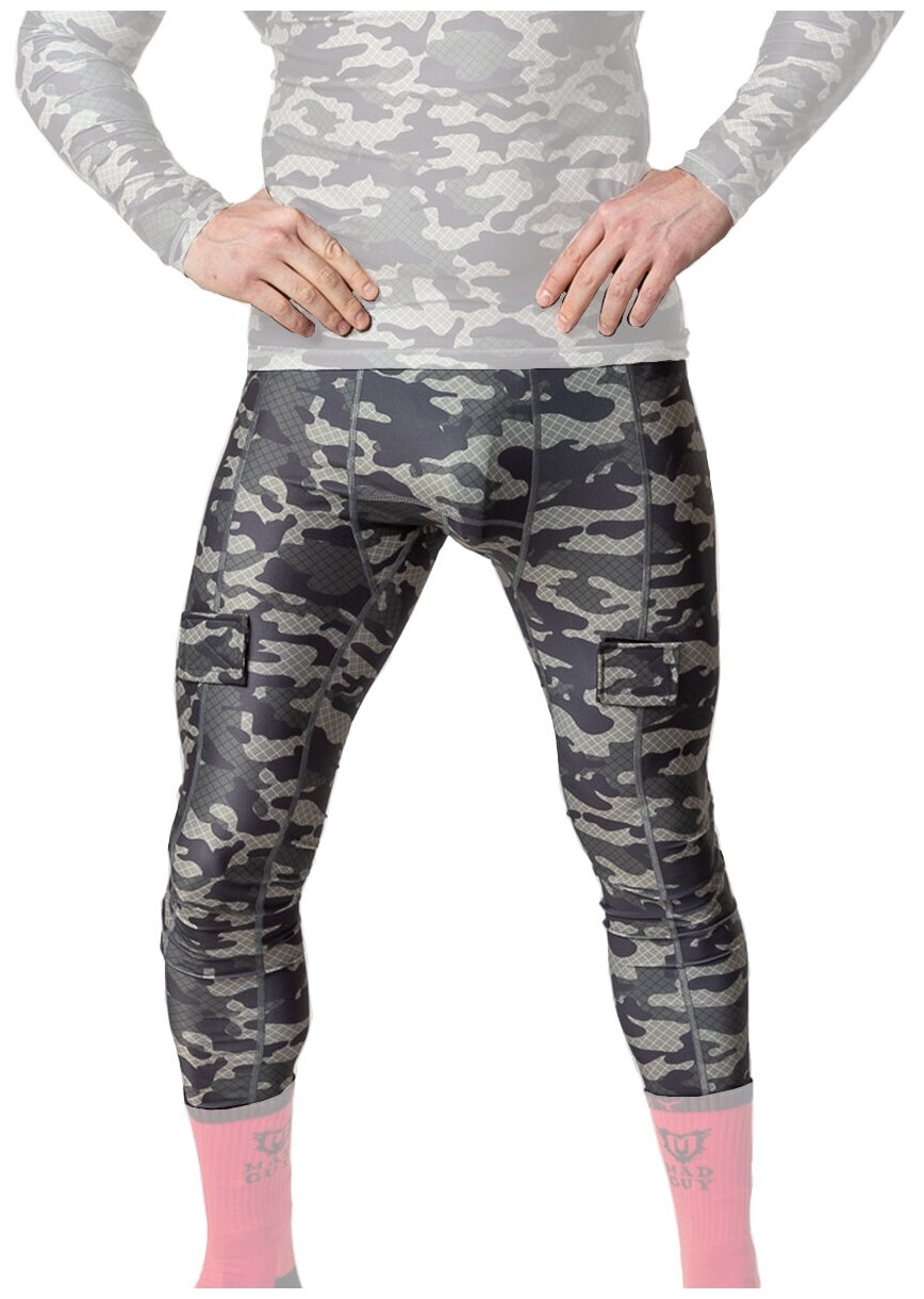 Брюки компрессионные с раковиной Mad Guy Camo-Line SR (net/корич) (S)