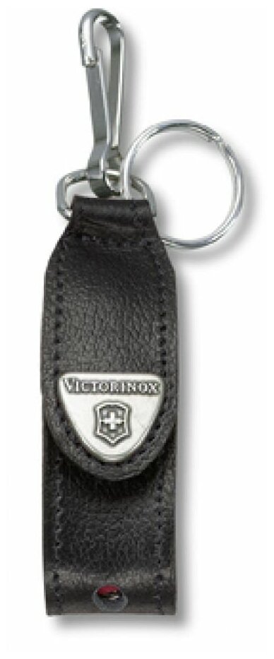 Чехол из нат.кожи Victorinox Leather Hang Case (4.0515) черный с карабином и отверстием для фонарика - фото №12