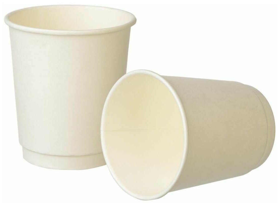 Стаканы бумажные одноразовые для мороженого Креманка 250 мл, белый 190 шт.